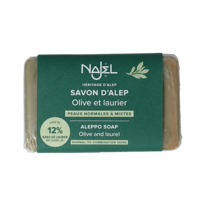 Najel Aleppo Aleppo zeep laurier olie 12% 100 Gram
