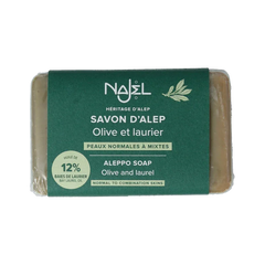 Najel Aleppo Aleppo zeep laurier olie 12% 100 Gram