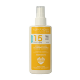Alphanova Sun Sun bio spray SPF15 vegan 125 Milliliter