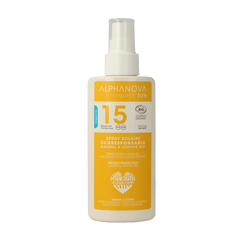 Alphanova Sun Sun bio spray SPF15 vegan 125 Milliliter