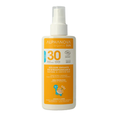 Alphanova Sun Sun bio kids spray SPF30 vegan 125 Milliliter