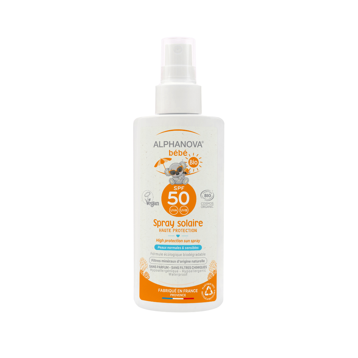 Alphanova Sun Sun bio baby sunscreen milk SPF50+ 125.00 Gram