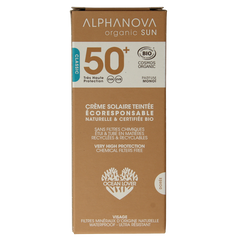 Alphanova Sun Sun bio tinted sunscreen cream golden SPF50+ 50 Gram
