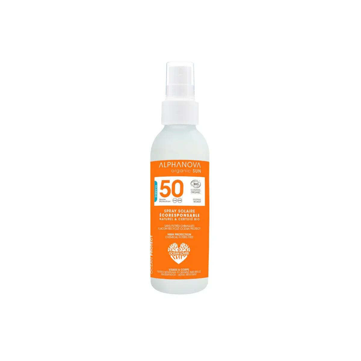 Alphanova Sun Sun bio spray high protection SPF50 125 Milliliter