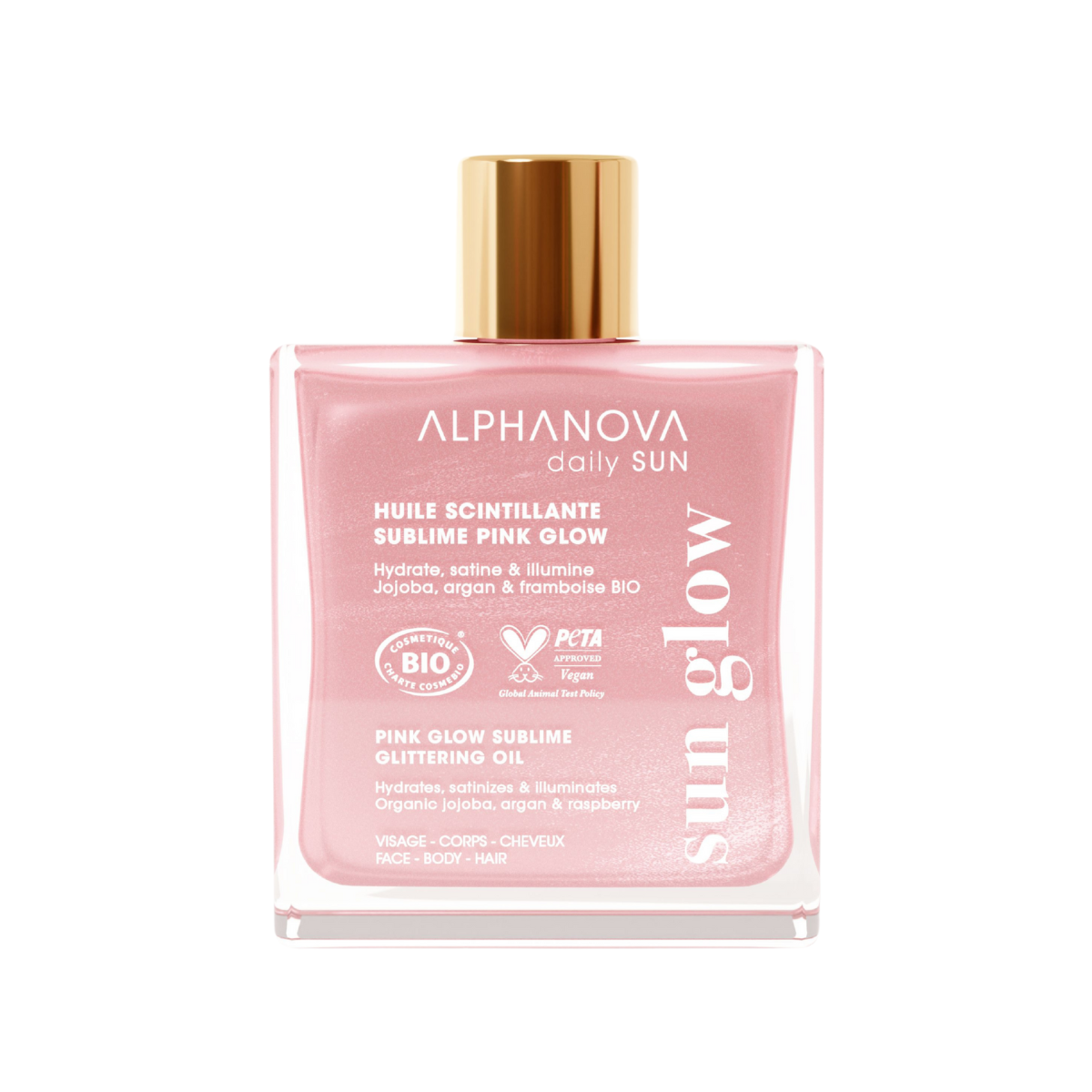 Alphanova Sun Sublime glitter oil pink glow bio 50.00 Milliliter