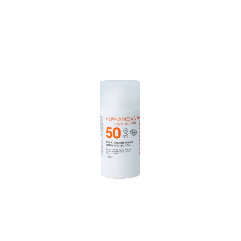 Alphanova Sun Sun stick SPF50+ blanc bio 15 Milliliter