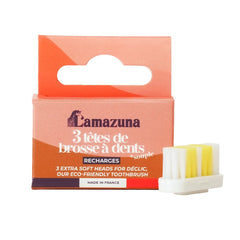 Lamazuna Set of 3 toothbrush heads soft S 1 Set