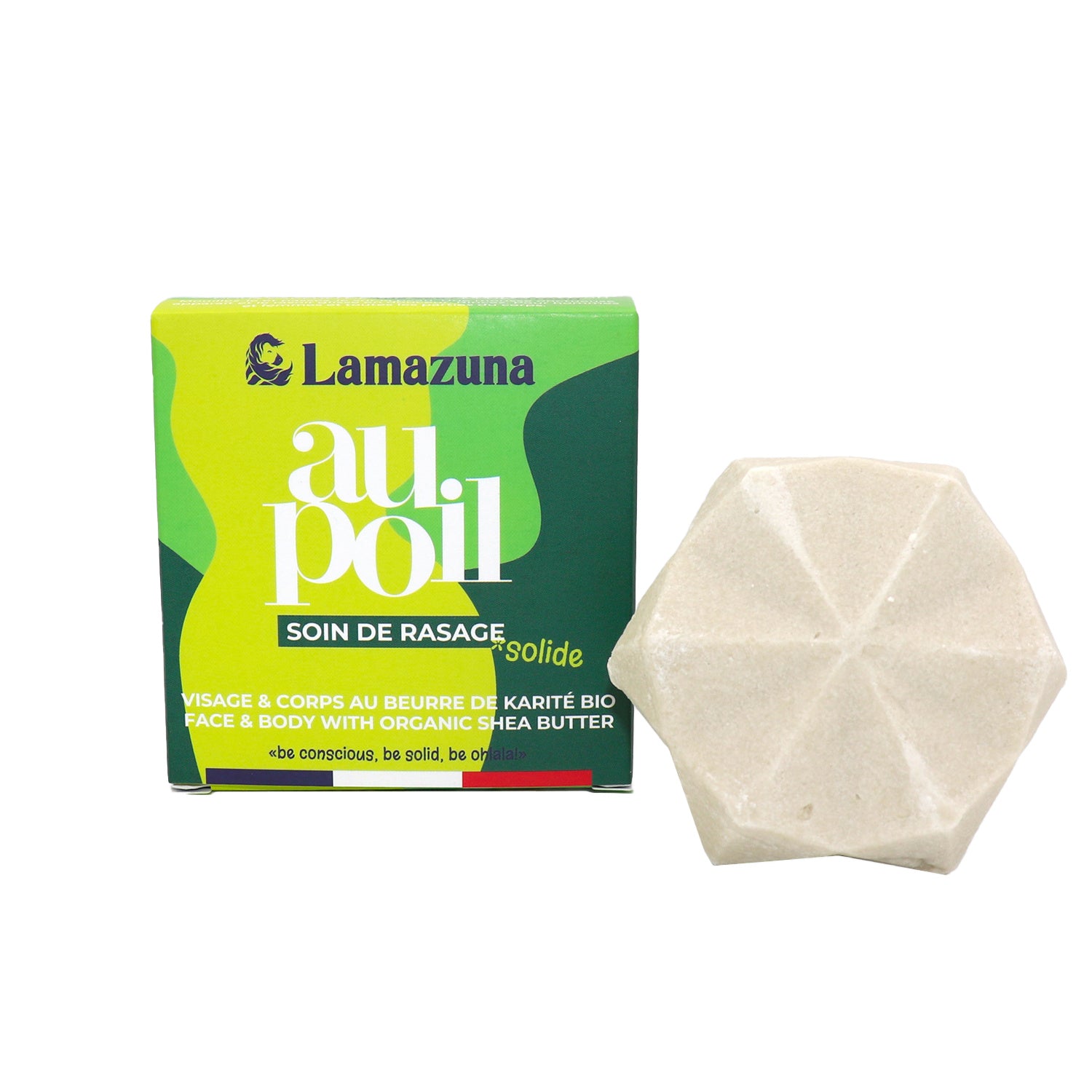 Lamazuna Shaving bar lemon & green tea 70.00 Gram