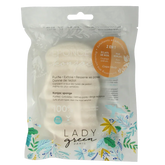 Lady Green Konjac lichaamsspons crushed walnut 1 Stuks
