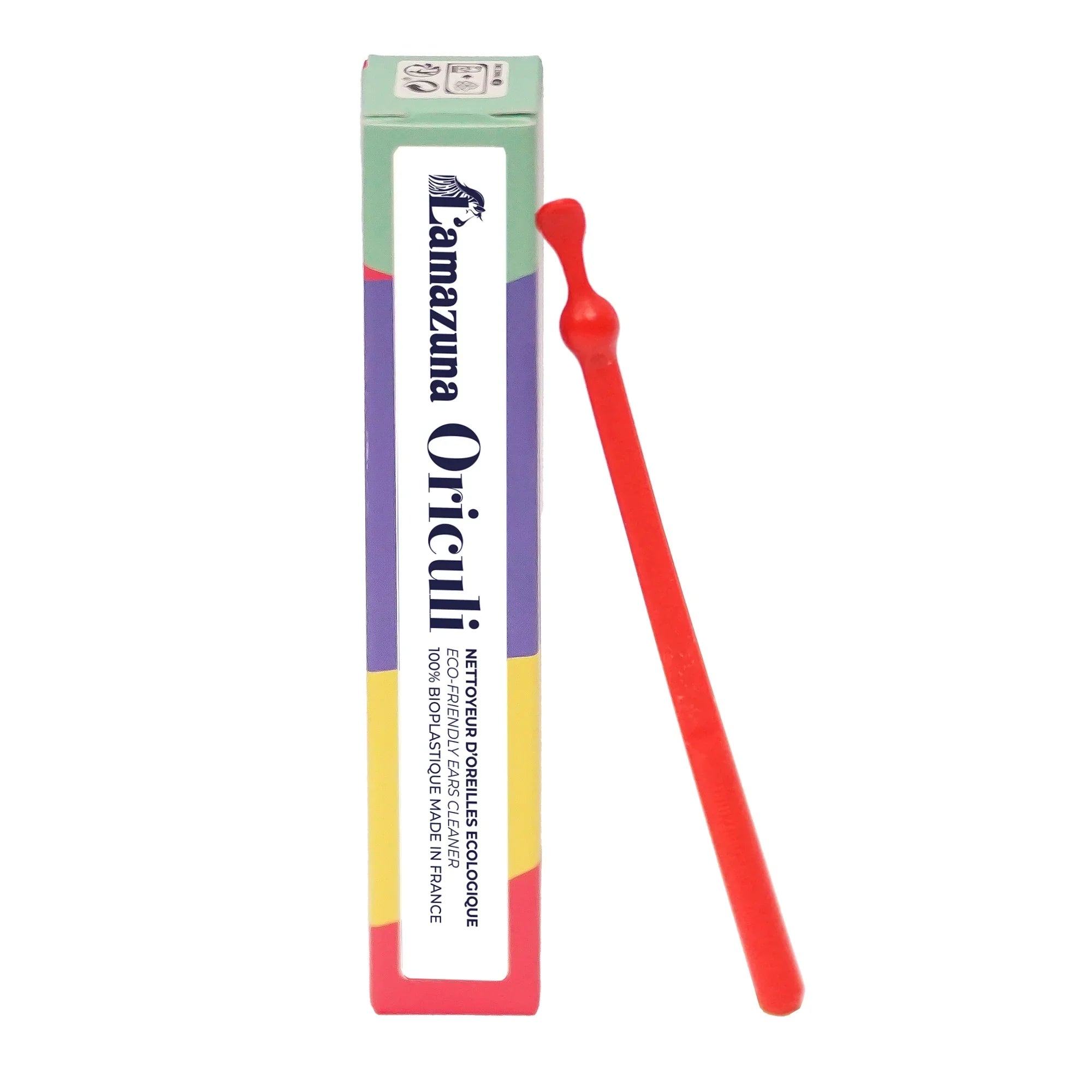 Lamazuna Bioplastic oriculi red 1 Stuks