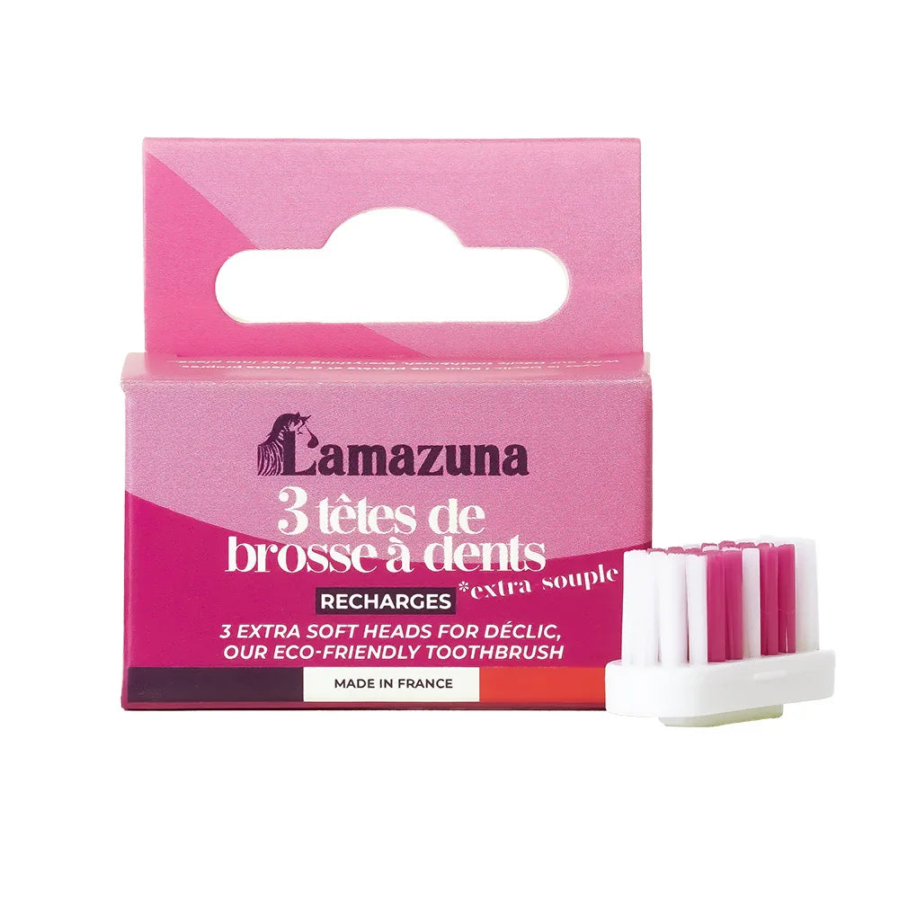 Lamazuna Set of 3 toothbrush heads XS 1 Stuks