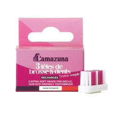 Lamazuna Set of 3 toothbrush heads XS 1.00 Stuks