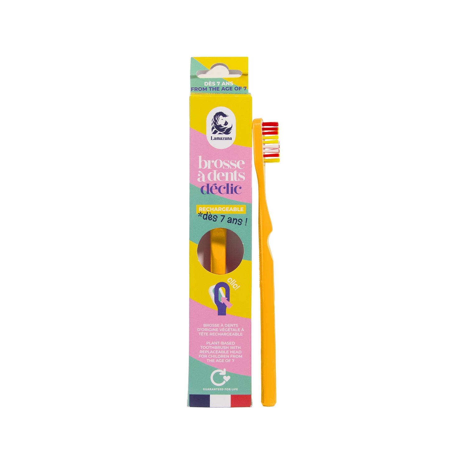 Lamazuna Toothbrush kids yellow 1 Stuks