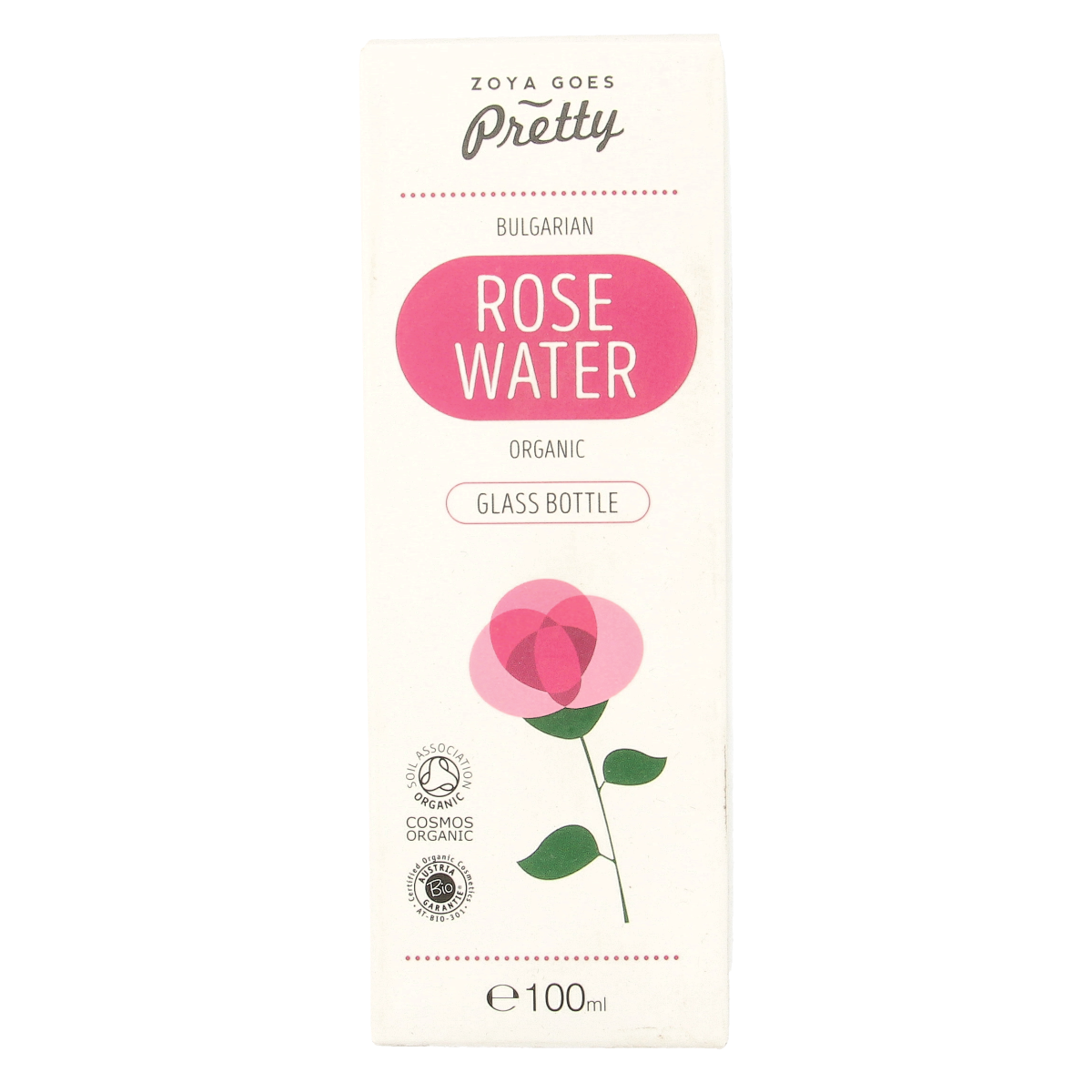 Zoya Goes Pretty Organic rose water glass bottle 100.00 Milliliter