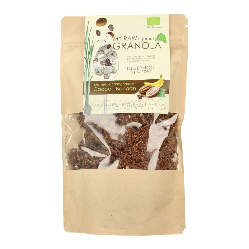 Vitiv Tijgernoot granola choc banaan bio 230 Gram