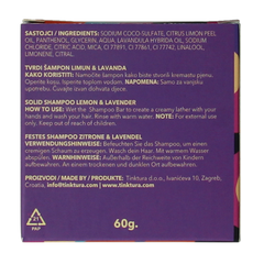 Tinktura Shampoo bar lemon/lavender 1 Stuks