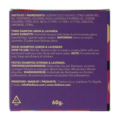 Tinktura Shampoo bar lemon/lavender 1.00 Stuks