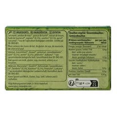 Natur Compagnie Groentebouillonblokjes met zout bio 84 Gram