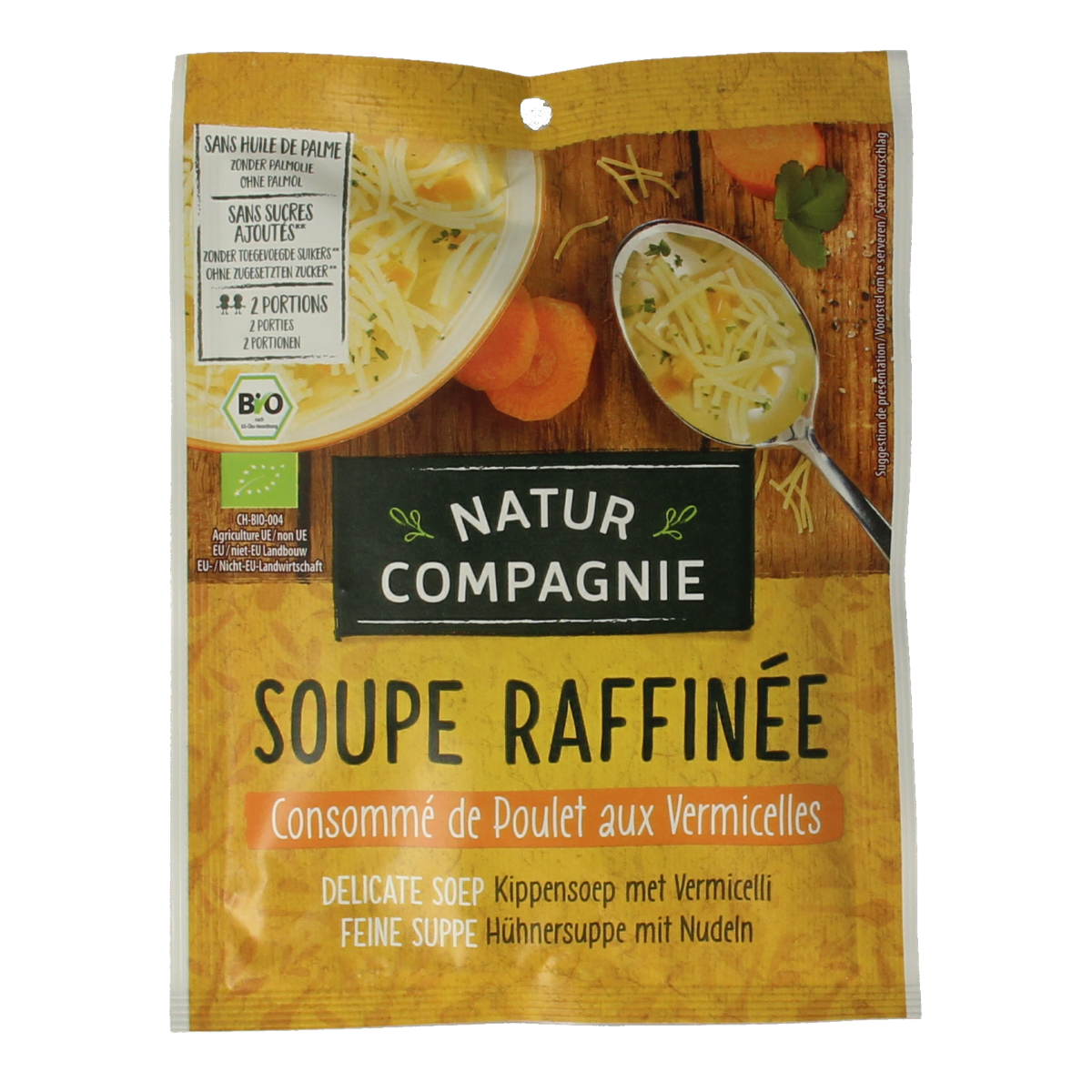 Natur Compagnie Kippensoep met vermicelli bio 40.00 Gram