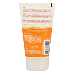 Weleda Kids 2-in-1 shampoo & bodywash blije sinaasappel 150 Milliliter