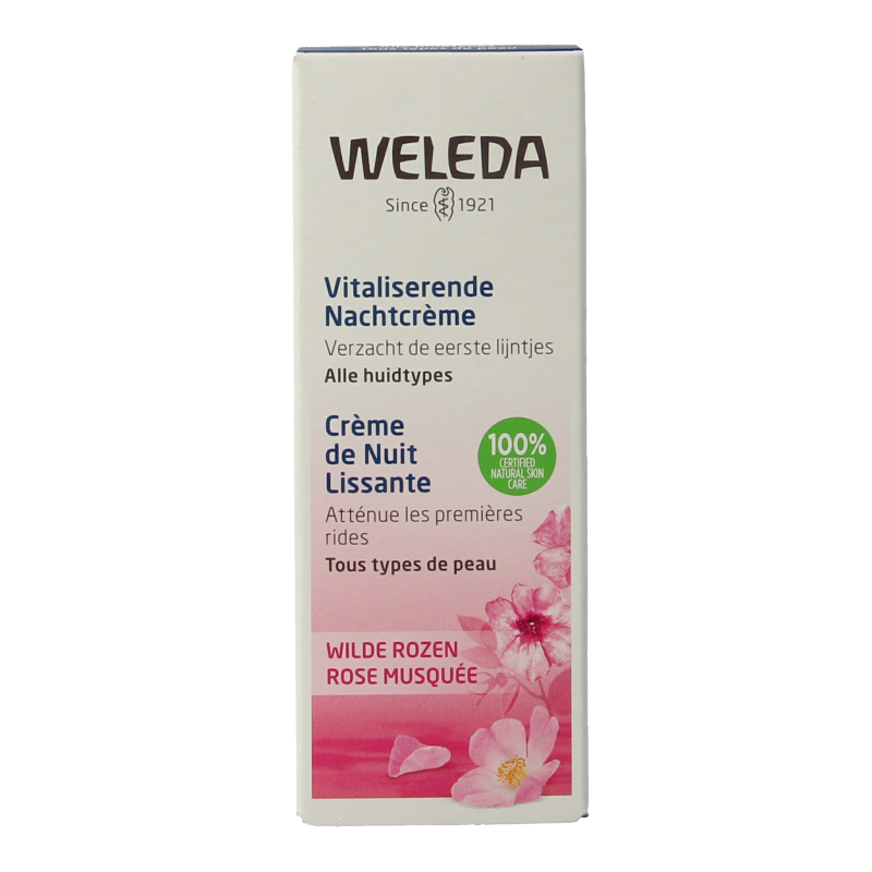Weleda Wilde rozen vitaliserende nachtcreme 30 Milliliter