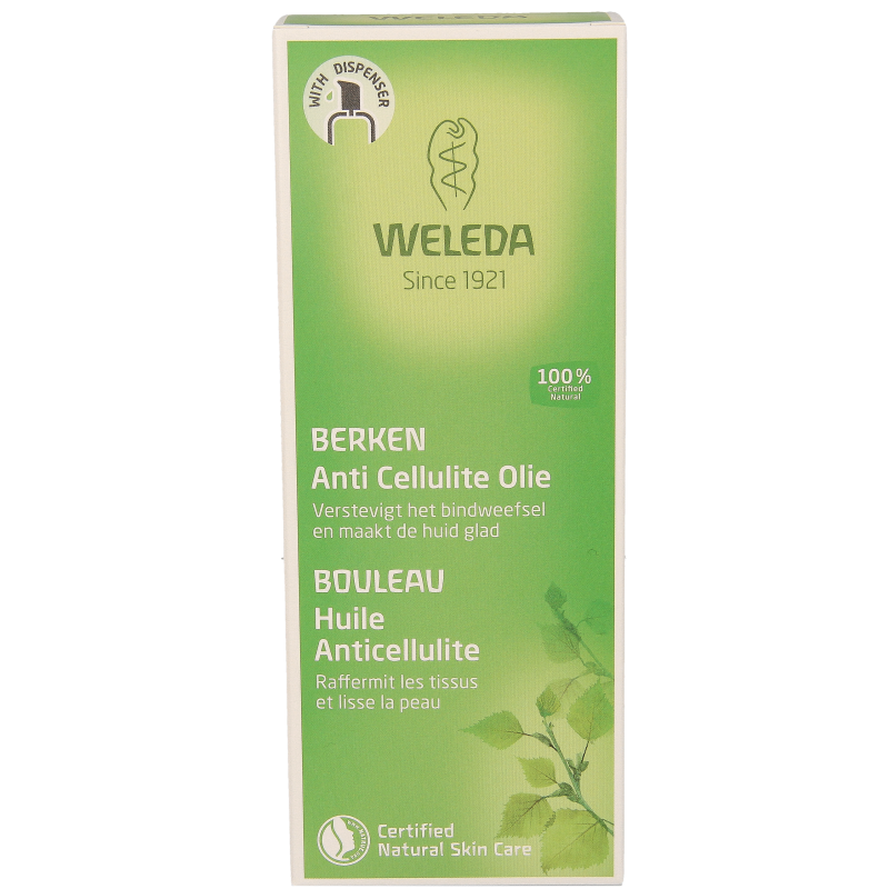 Weleda Berken anti cellulite olie 100 Milliliter