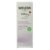 Weleda Baby witte malva sensitive gezichtscreme 50 Milliliter