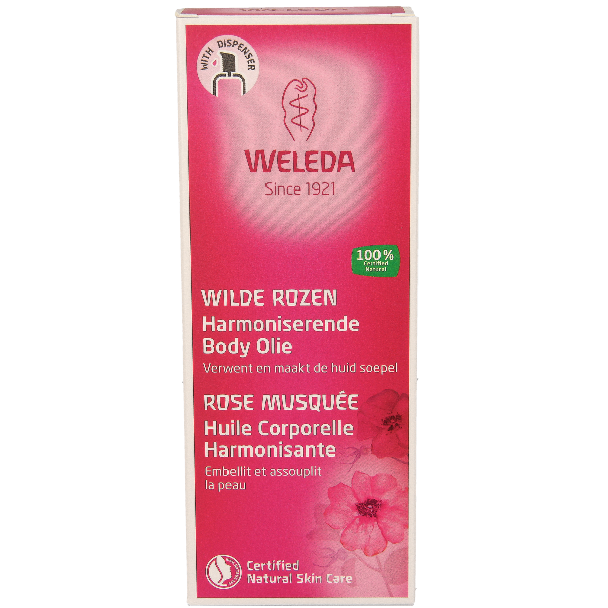 Weleda Wilde rozen harmoniserende body olie 100.00 Milliliter