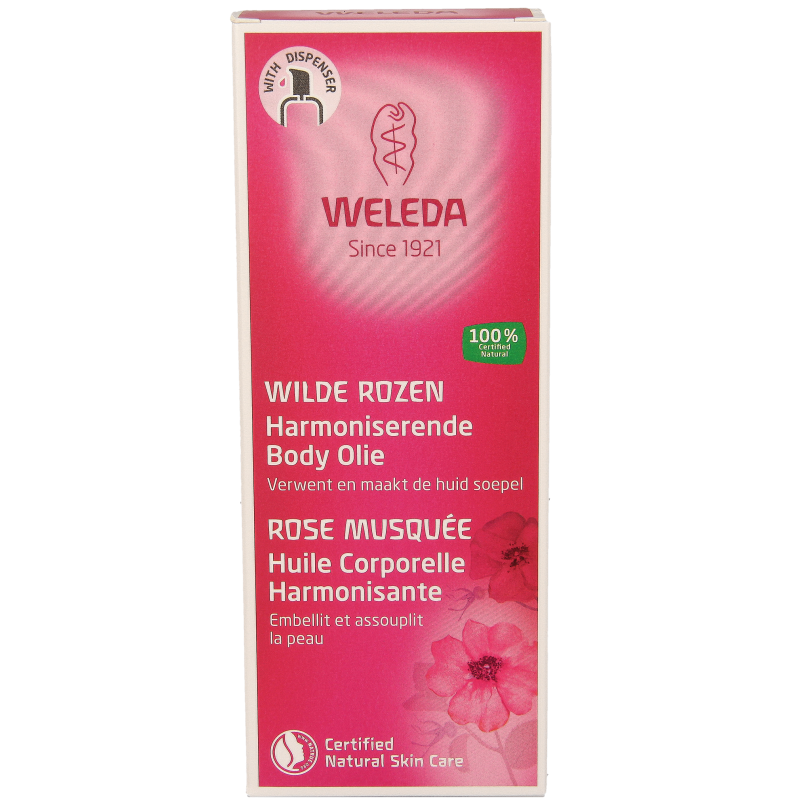 Weleda Wilde rozen harmoniserende body olie 100 Milliliter