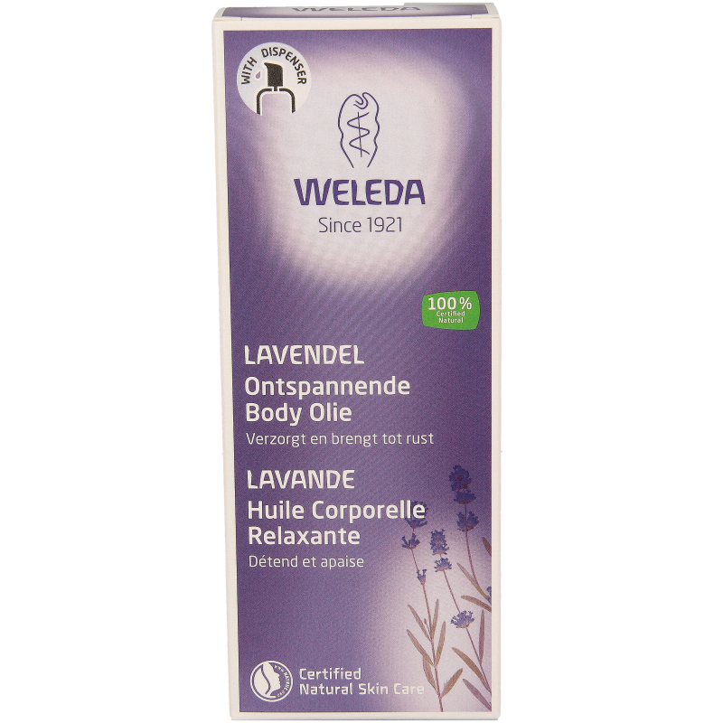 Weleda Lavendel ontspannende body olie 100 Milliliter