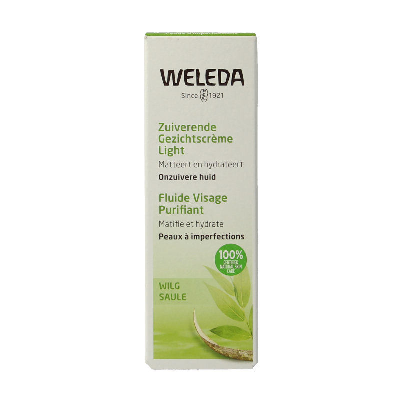 Weleda Wilg zuiverende gezichtscreme light 30 Milliliter