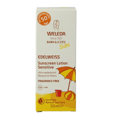Weleda Edelweiss zonnecreme gevoelige huid SPF50 50 Milliliter