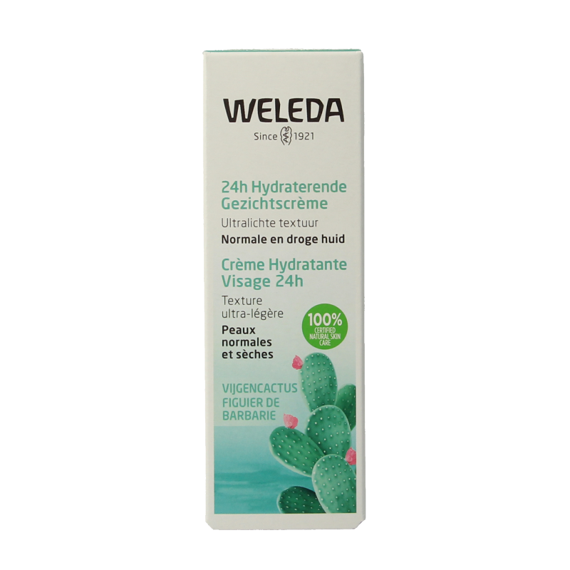 Weleda Vijgencactus 24h hydraterende gezichtscreme 30 Milliliter