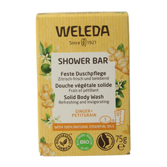 Weleda Shower bar ginger + petitgrain 75 Gram