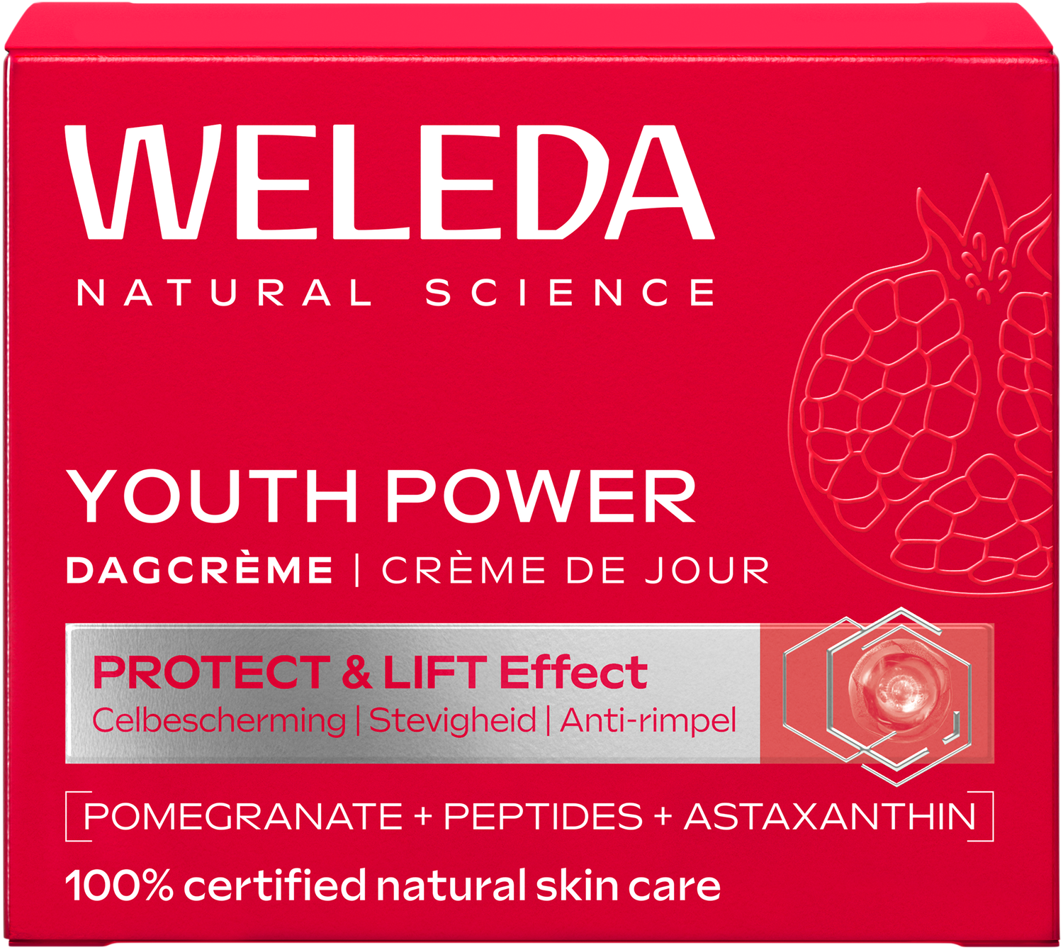 Weleda Youth power dagcreme granaatappel astaxanthine 40.00 Milliliter