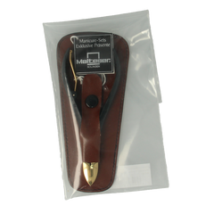 Malteser Nageltang 10cm met luxe bruin leren hoes 1 Stuks