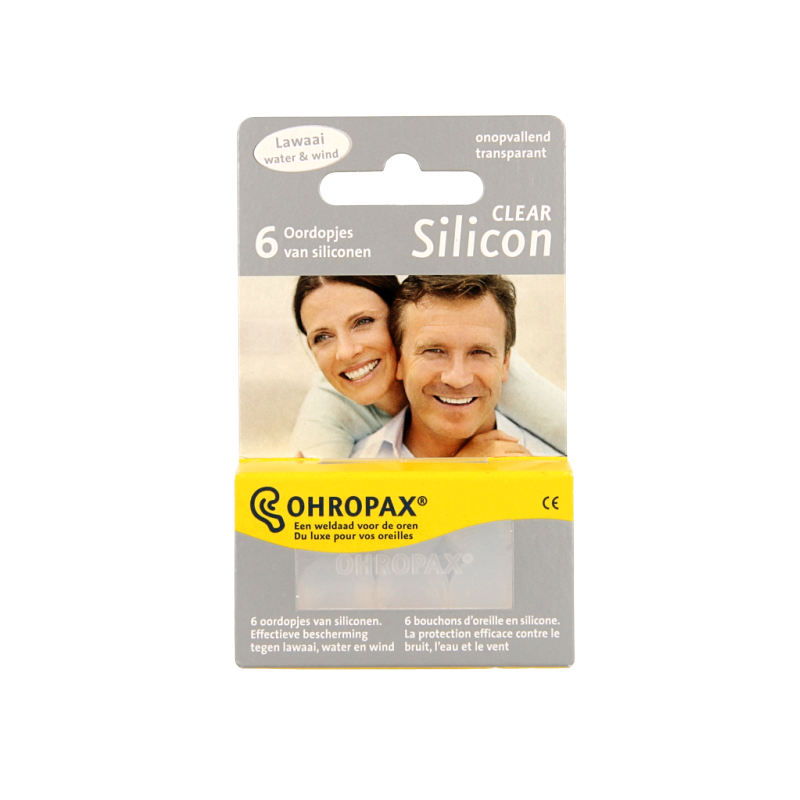 Ohropax Silicon clear 6 Stuks