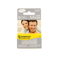 Ohropax Silicon clear 6 Stuks
