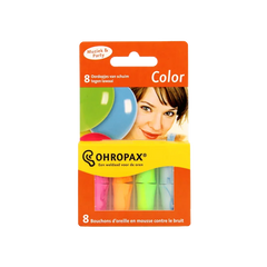 Ohropax Oordopjes geluiddempend color 8 Stuks