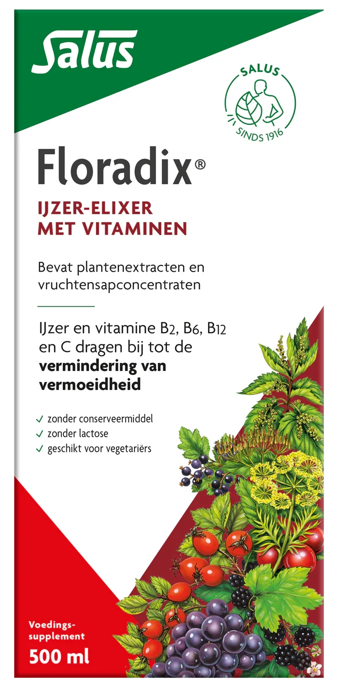 Salus Floradix ijzer elixer 500 Milliliter