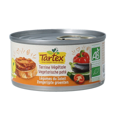 Tartex Pate zongerijpte groente bio 125.00 Gram