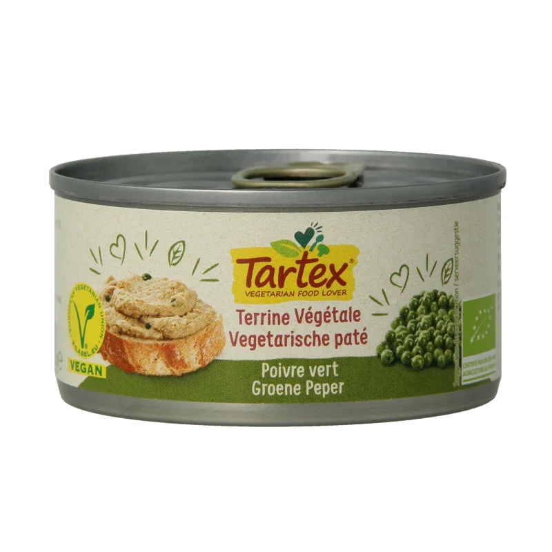 Tartex Pate groene peper bio 125.00 Gram