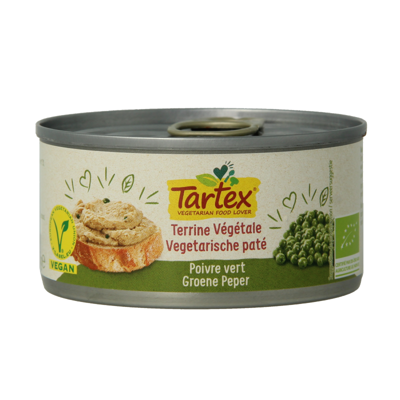 Tartex Pate groene peper bio 125 Gram