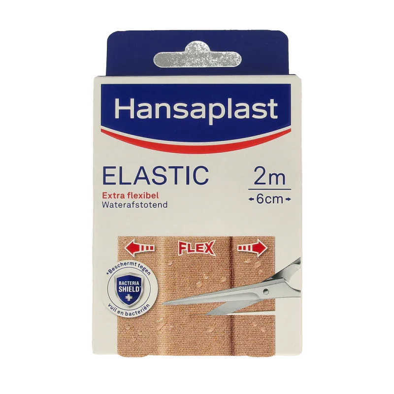 Hansaplast Elastic 2m x 6cm waterafstotend 1.00 Stuks