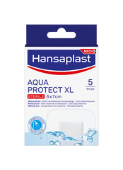 Hansaplast Aqua protect antibacterieel XL 5.00 Stuks