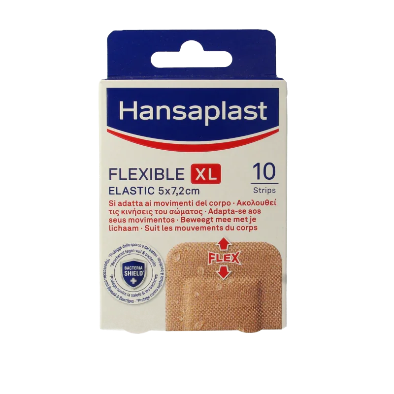 Hansaplast Flexible XL 5 x 7.2cm 10 Stuks
