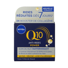 Nivea Visage anti-rimpel nachtcreme Q10+ 50 Milliliter