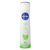 Nivea Deodorant spray fresh pure jasmine 150.00 Milliliter