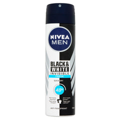 Nivea Men deodorant spray invisible black & white fresh 150.00 Milliliter