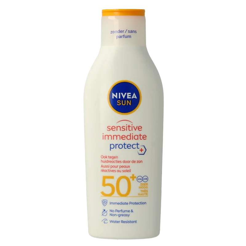Nivea Sun sensitive zonnemelk SPF50+ 200 Milliliter